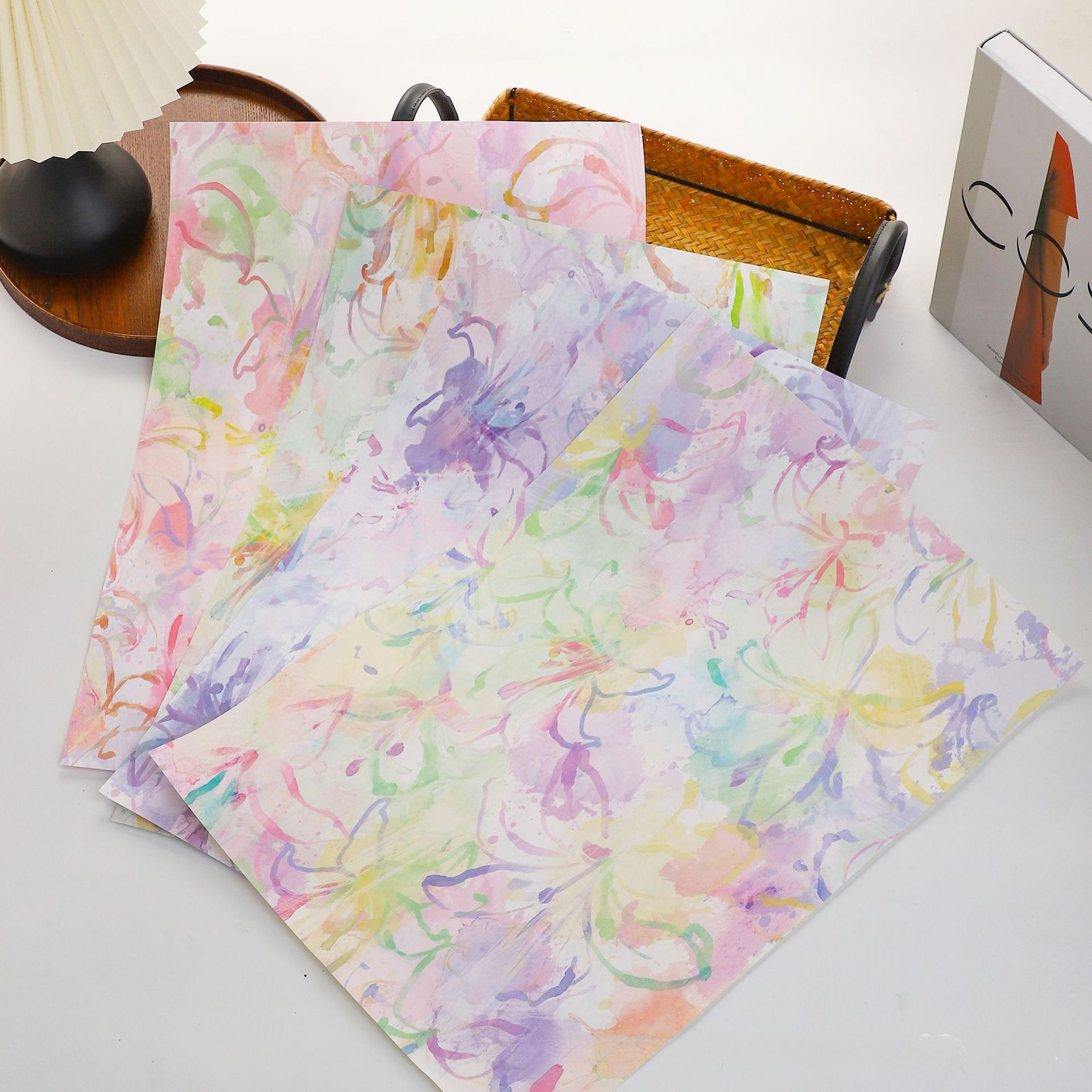 Colorful Romantic Oil Painting - đánh giá và giá Flower Wrap Kraft