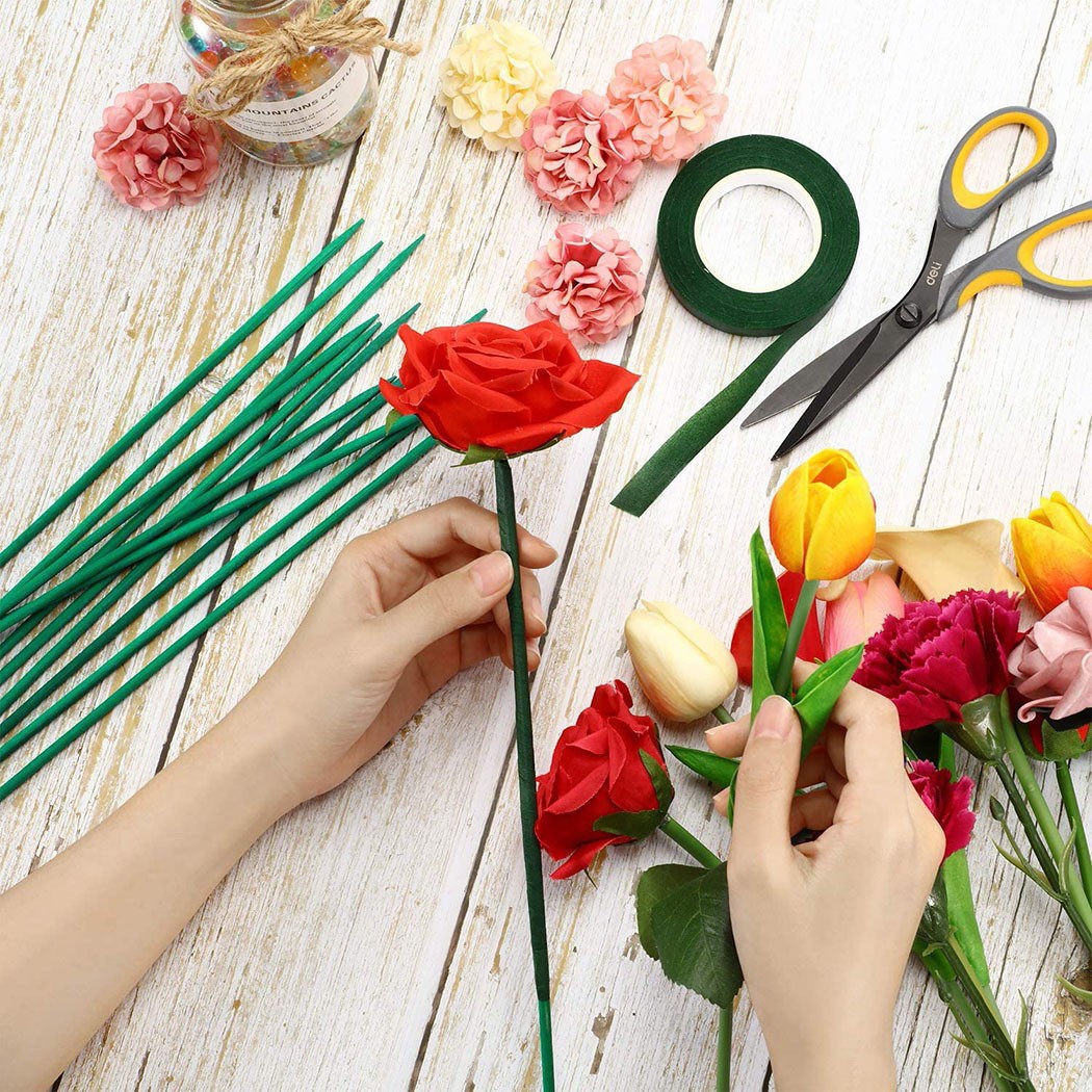 10pcs 40cm Green Plant Support - đánh giá và giá Florist Supp