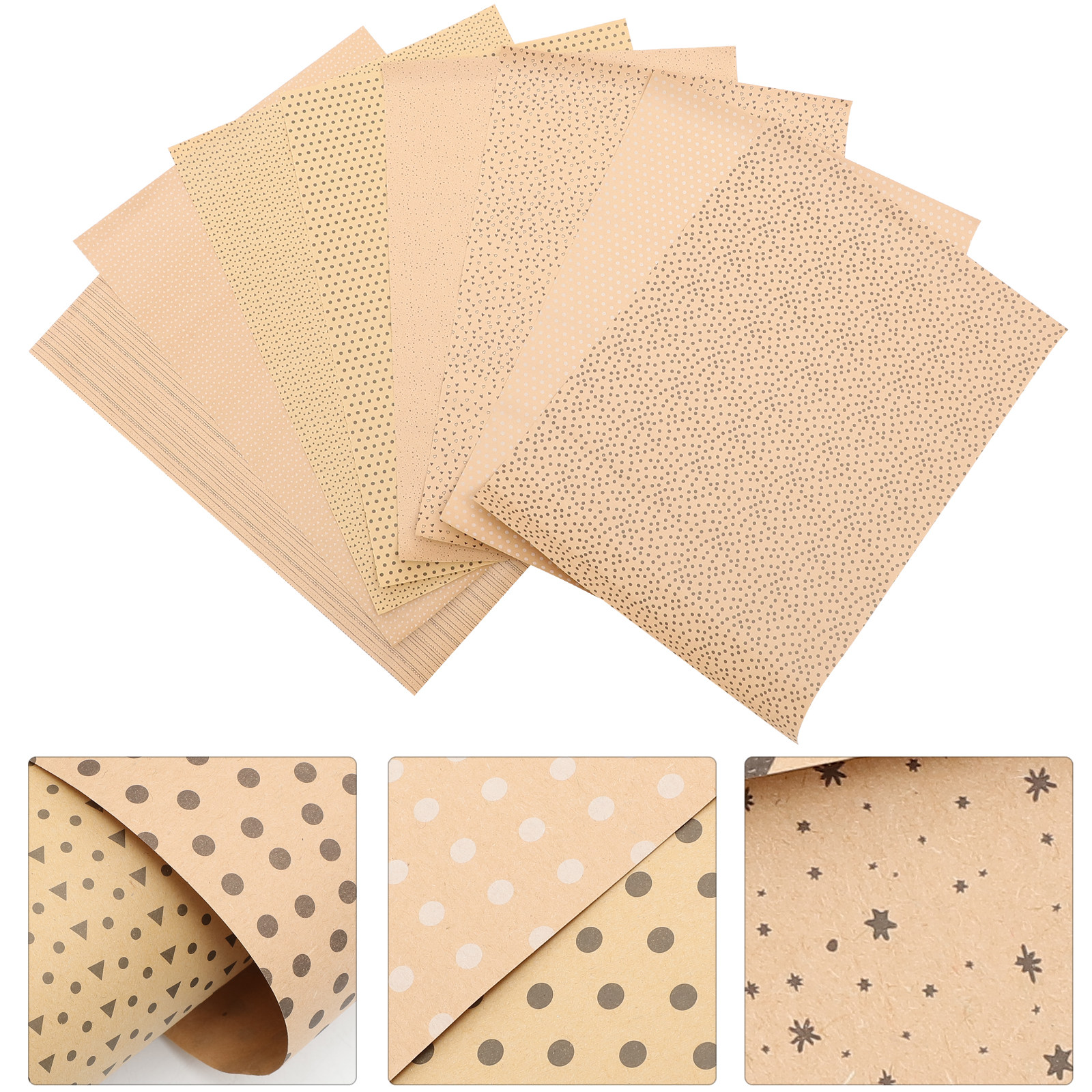 8Pcs Premium Kraft Wrapping Pa - đánh giá và giá Flower Wrap Kraft