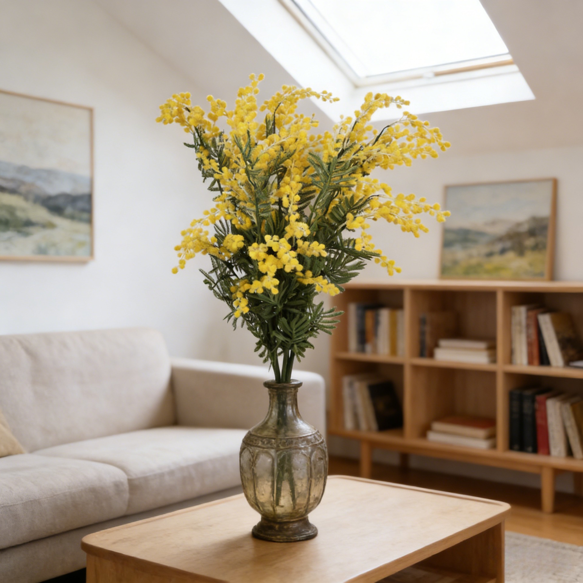 33.5 Inch Artificial Mimosa Br - đánh giá và giá Florist Supp