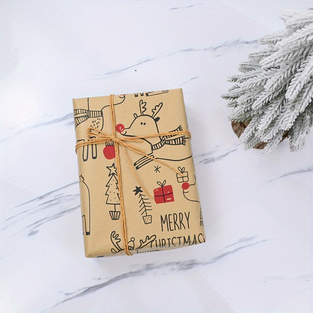 1roll Vintage Reindeer Kraft W - đánh giá và giá Flower Wrap Kraft