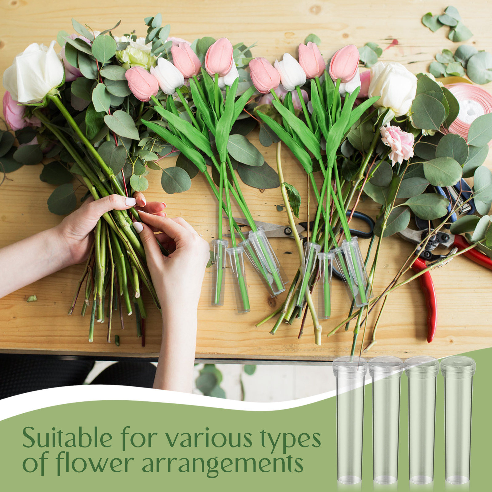 100Pcs Flower Water Tubes Univ - đánh giá và giá Easy Florist Supply