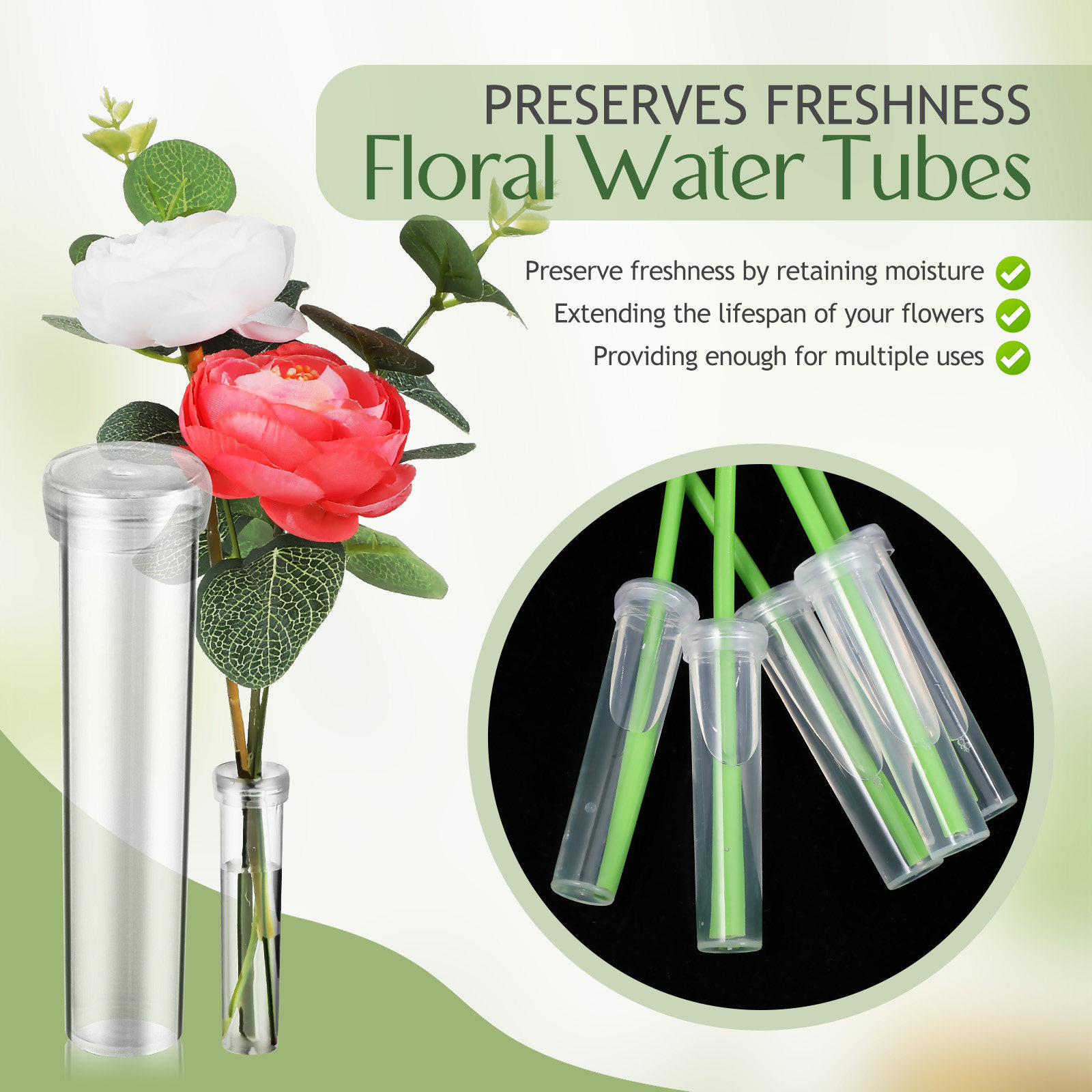 100Pcs Flower Water Tubes Univ - đánh giá và giá Easy Florist Supply