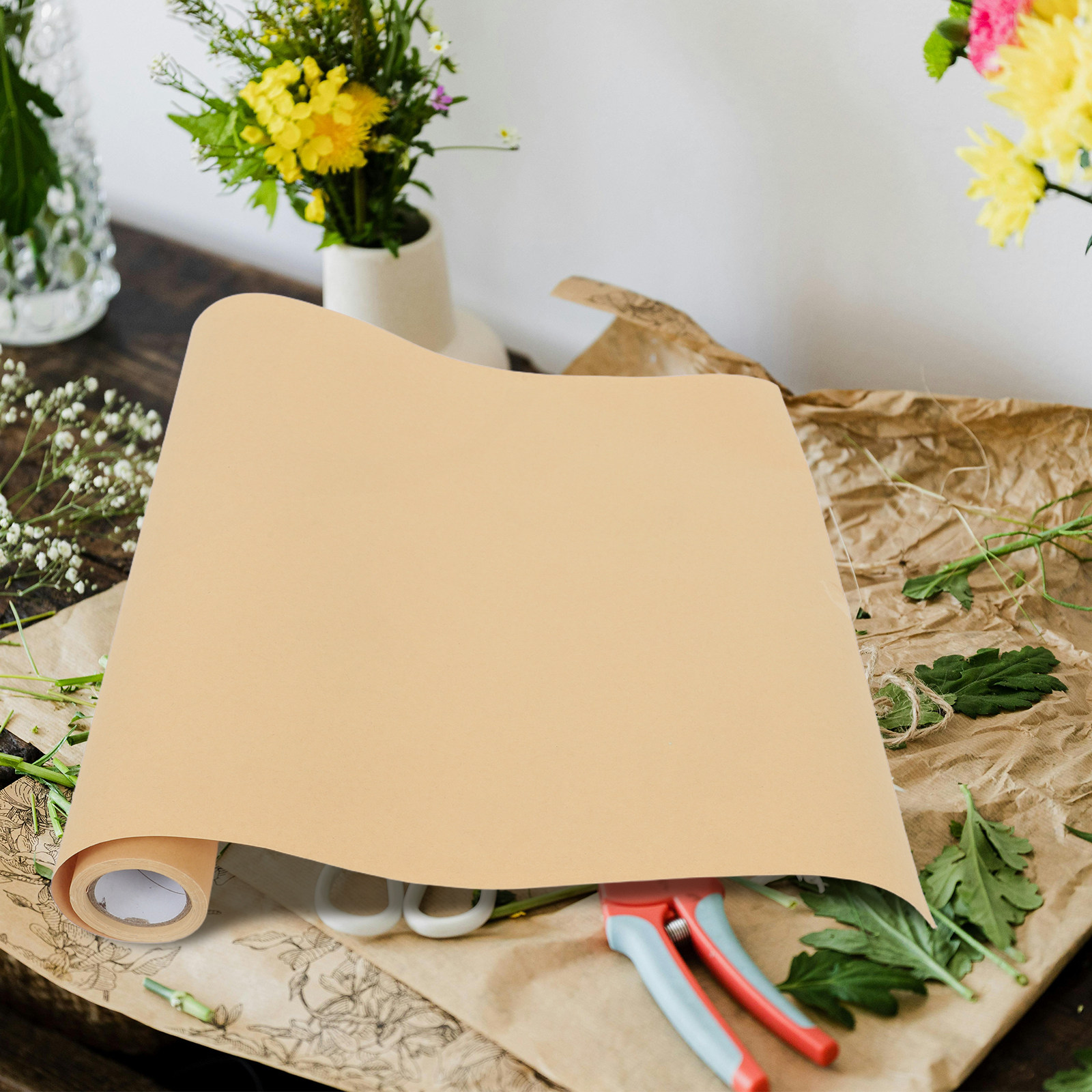 Brown Kraft Paper Roll for Wra - đánh giá và giá Flower Wrap Kraft