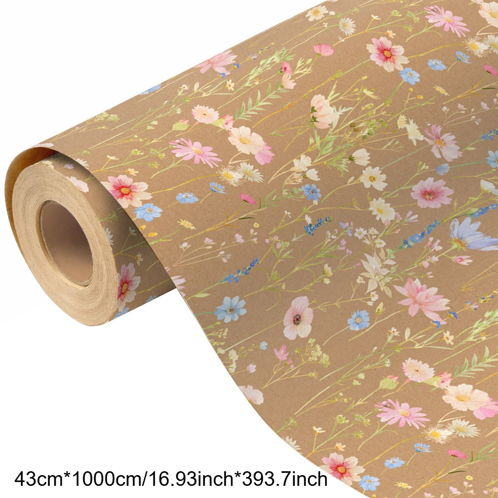 1 Roll of Vintage Forest Flora - đánh giá và giá Flower Wrap Kraft