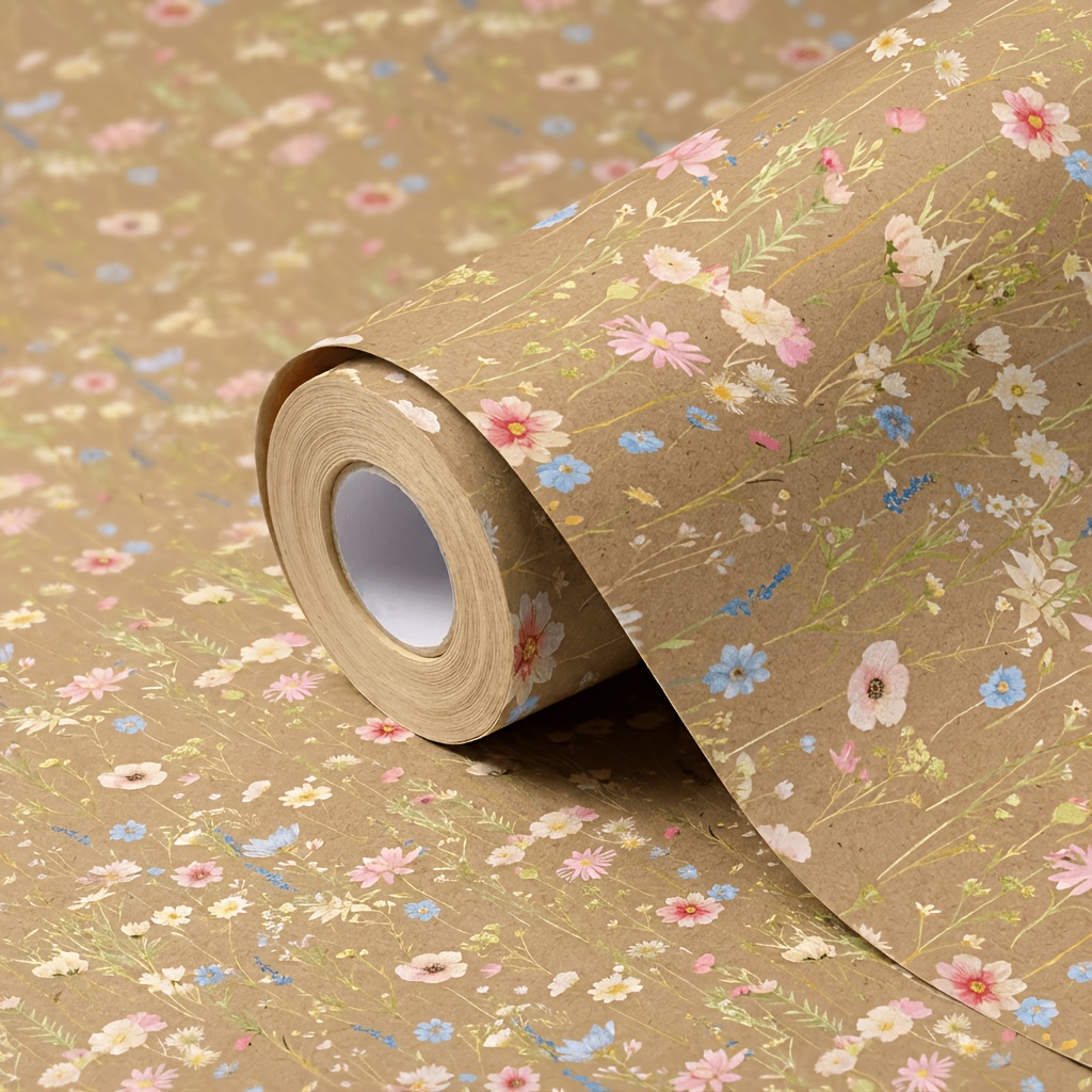 1 Roll of Vintage Forest Flora - đánh giá và giá Flower Wrap Kraft
