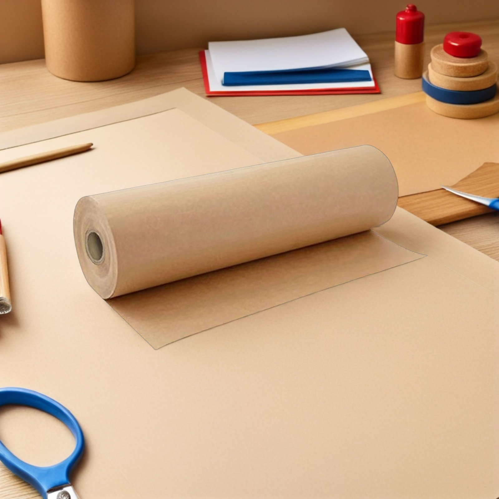 1 Roll Brown Kraft Wrapping Pa - đánh giá và giá Flower Wrap Kraft