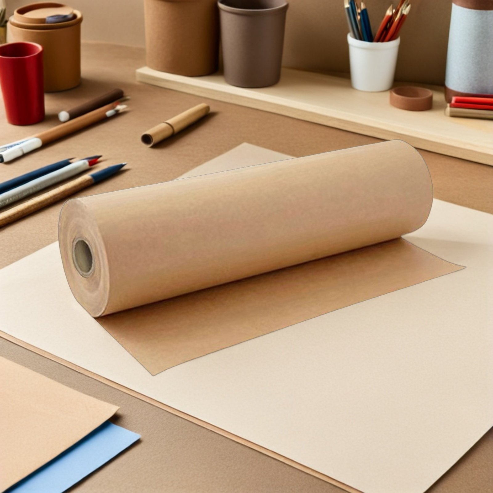 1 Roll Brown Kraft Wrapping Pa - đánh giá và giá Flower Wrap Kraft